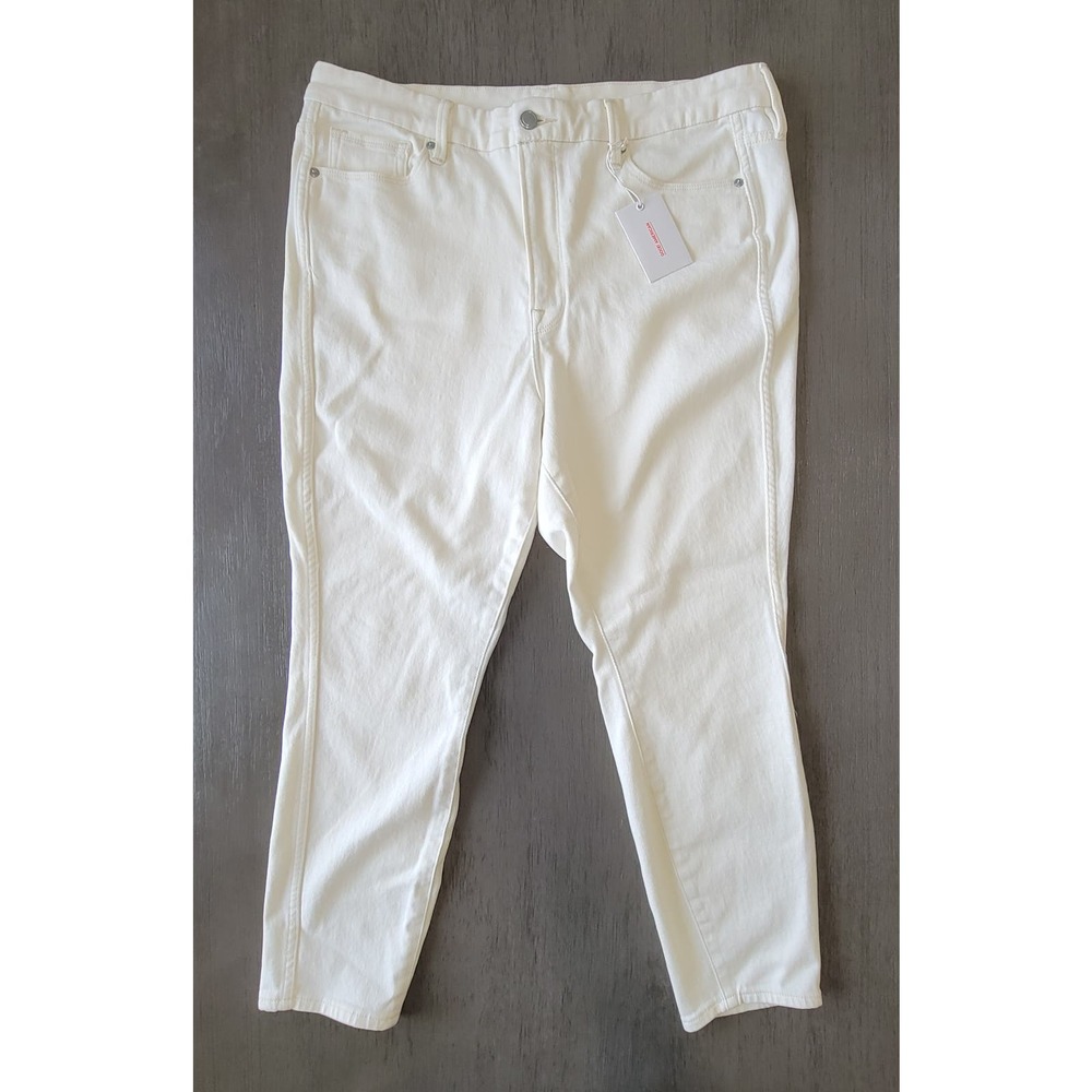 Good American NWT Good Curve Skinny Crop Size 16